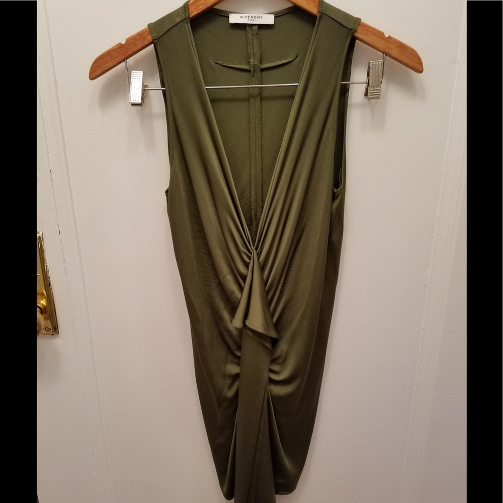 Givenchy olive green blouse/tunic